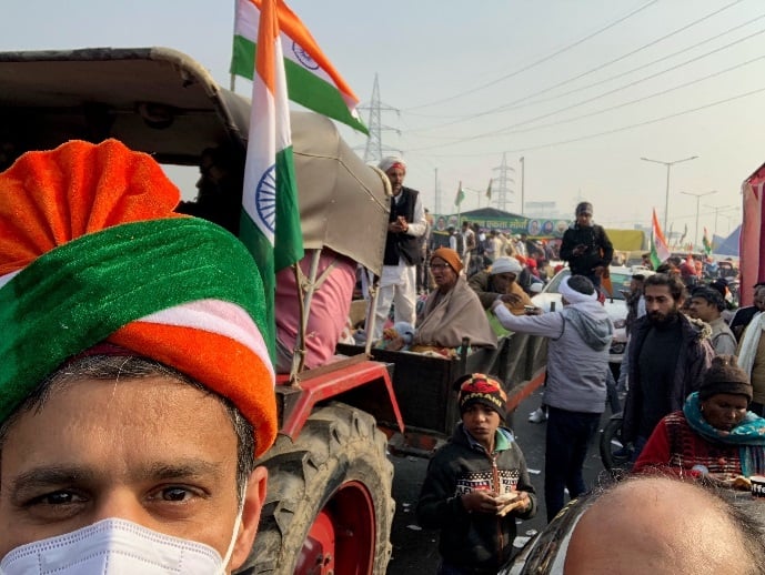 On the road in India with protesting farmers